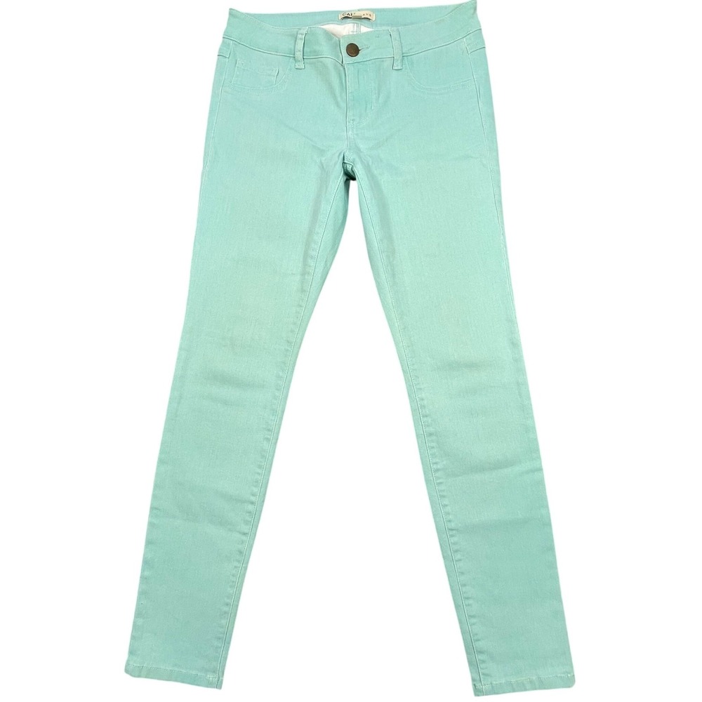 Cabi Mint Green Skinny Stretch Denim Jeans Women Size 4 Style 322